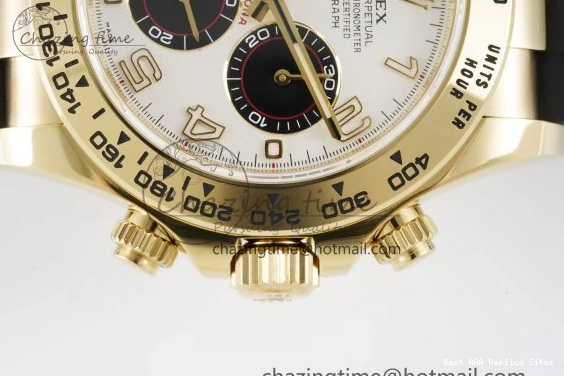 AAA Replica Watches Best 116518 V 2102 White Rubber Edition Arabic EasyMatch SA4130 Daytona Dial Clean 1:1 on Oysterflex Strap 0104